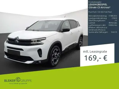 Gebraucht Citroën C5 Aircross Feel 131 PS (96 kW) 2023 Lack weiss banquise/typ aussenverkleidung spiegel flach standard SUV