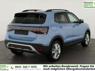Neu VW T-Cross Life 116 PS (85 kW) 2025 Clear blue metallic SUV