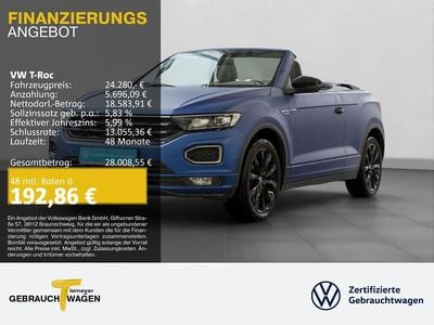 Usado VW T-Roc R-line Edition 150 HP (110 kW) 2021 Azul SUV