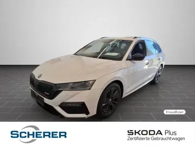Gebraucht Skoda Octavia RS 245 PS (180 kW) 2024 Candyweiß Kombi