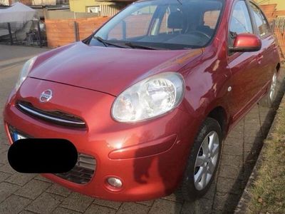 Gebraucht Nissan Micra 80 PS (58 kW) 2012 Rot Kleinwagen