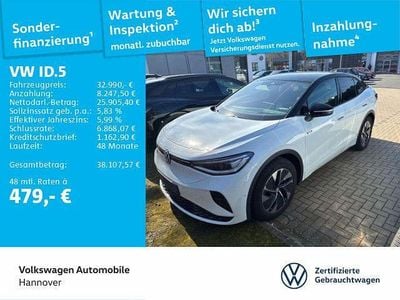 Gebraucht VW ID.5 GTX 225 kW (306 PS) 2023 Gletscherweiß metallic SUV