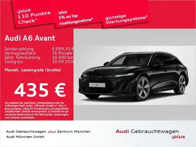 Gebraucht Audi A6 S-Line 367 PS (269 kW) 2025 Mythosschwarz metallic Kombi