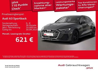 Grau Gebraucht 2025 Audi A3 Sportback S-Line Kleinwagen | 46.955 € (Etwas zu teuer)