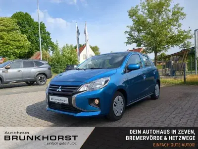Gebraucht Mitsubishi Space Star Spirit 71 PS (52 kW) 2022 Blau (atollblau) Kleinwagen