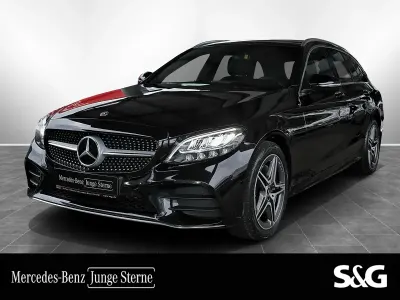 Gebraucht Mercedes C200 AMG 184 PS (135 kW) 2020 Metalliclack obsidianschwarz Kombi