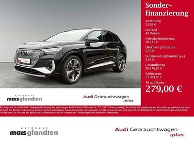 Gebraucht Audi Q4 e-tron S-Line 219 kW (299 PS) 2022 Mythosschwarz SUV