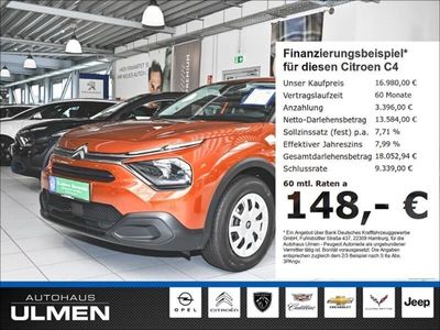 gebraucht Citroën C4 Live 1.2 PureTech 100 EU6d Klimaanlage Bluetooth Spurhalteassistent