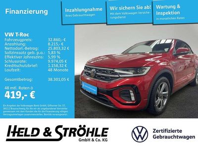 Gebraucht VW T-Roc Cabriolet R-line 150 PS (110 kW) 2025 Kings red metallic Cabrio