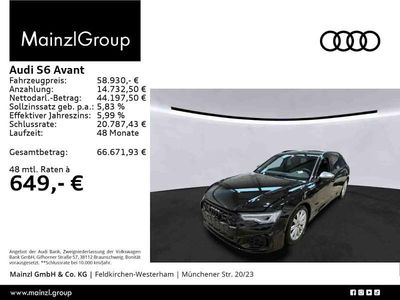 Schwarz Gebraucht 2024 Audi S6 Ambiente Kombi | 58.930 € (Superpreis)