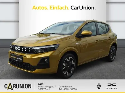 Neu Dacia Sandero Journey 101 PS (74 kW) 2026 Amber yellow Limousine