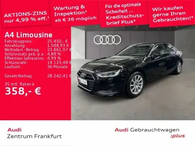 Brugt Audi A4 Ambiente 150 HK (110 kW) 2023 Sort Sedan