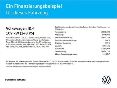 Blau Gebraucht 2022 VW ID.4 Pure SUV | 18.590 € (Guter Preis)