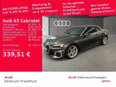 Gebraucht Audi A5 Cabriolet S-Line 204 PS (150 kW) 2024 Daytonagrau perleffekt Cabrio