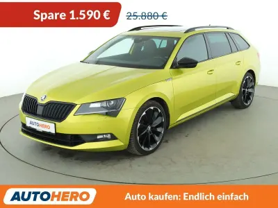 Gebraucht Skoda Superb SportLine 272 PS (200 kW) 2019 Gelb Kombi