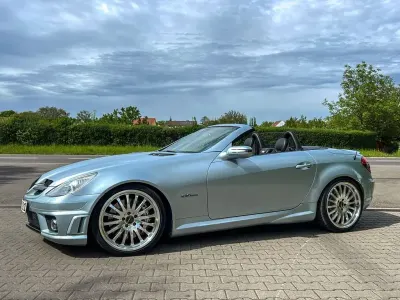 Gebraucht Mercedes SLK55 AMG AMG 360 PS (264 kW) 2006 Silber Cabrio
