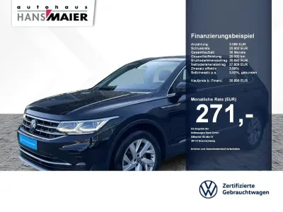 Gebraucht VW Tiguan Elegance 190 PS (139 kW) 2022 Deep black perleffekt SUV