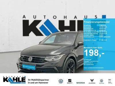 Brugt VW Tiguan R-line 200 HK (147 kW) 2022 Sort SUV