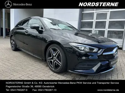 Gebraucht Mercedes CLA200 Shooting Brake AMG line 163 PS (119 kW) 2019 Nachtschwarz  unilack Kombi
