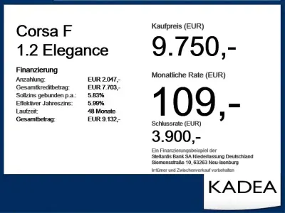 Gebraucht Opel Corsa Elegance 75 PS (55 kW) 2020 Nautic blau (metallic) Kleinwagen