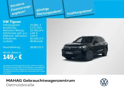 Gebraucht VW Tiguan Goal 150 PS (110 kW) 2025 Grenadillschwarz metallic SUV