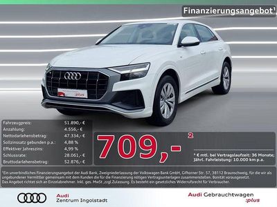 Second-hand Audi Q8 S-Line 381 CP (280 kW) 2021 Alb SUV