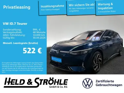 Gebraucht VW ID.7 GTX 250 kW (340 PS) 2025 Aquamarinblau metallic Kombi
