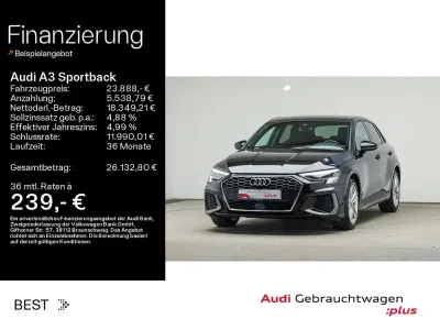 Gebraucht Audi A3 S-Line 150 PS (110 kW) 2022 Mythosschwarz metallic Limousine