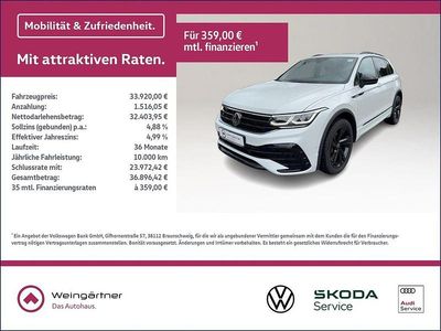 Gebraucht VW Tiguan R-line 200 PS (147 kW) 2023 Weiß SUV