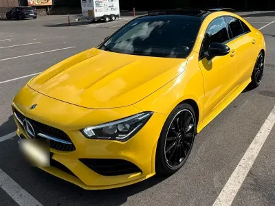 Gebraucht Mercedes CLA250 AMG line 224 PS (164 kW) 2019 Gelb Coupé