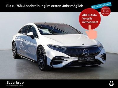 Gebraucht Mercedes EQS450+ AMG 244 kW (333 PS) 2021 Weiß designo diamantweiß bright (metallic) Limousine