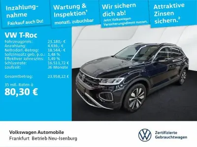 Gebraucht VW T-Roc Goal 116 PS (85 kW) 2025 Deep black perleffekt (metallic) SUV