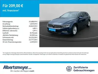 Gebraucht VW Passat Business 150 PS (110 kW) 2023 Blau Kombi