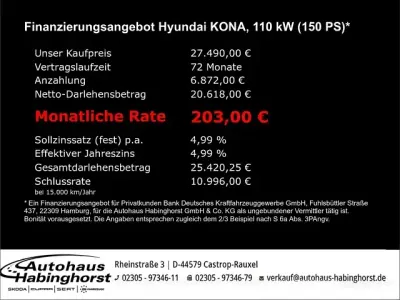 Neu Hyundai Kona N Line 150 PS (110 kW) 2026 Weiss SUV