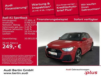 Gebraucht Audi A1 S-Line 95 PS (69 kW) 2024 Progressivrot metallic/mythoss Limousine