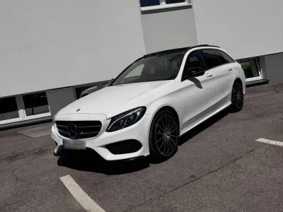 Gebraucht Mercedes C250 AMG line 204 PS (150 kW) 2016 Weiß Kombi