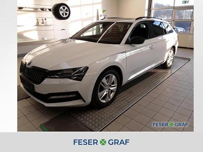 Gebraucht Skoda Superb SportLine 218 PS (160 kW) 2021 Moon weiss perleffekt Kombi