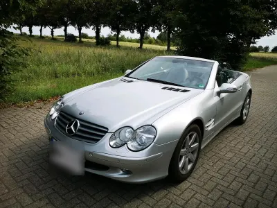 Gebraucht Mercedes SL500 306 PS (225 kW) 2002 Silber Cabrio