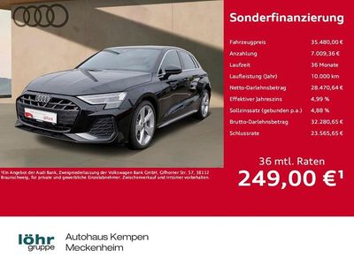 Gebraucht Audi A3 S-Line 150 PS (110 kW) 2025 Mythosschwarz metallic Limousine