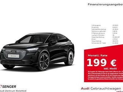 Mythosschwarz Gebraucht 2022 Audi Q4 Sportback e-tron Comfort SUV | 33.990 € (Teuer)