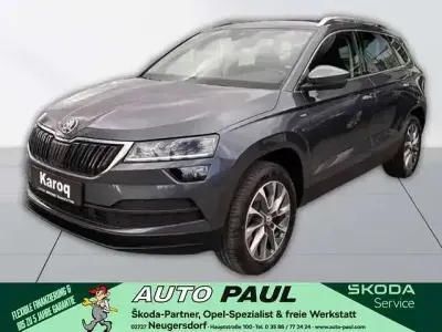Gebraucht Skoda Karoq Clever 150 PS (110 kW) 2021 Quarzgrau metallic SUV