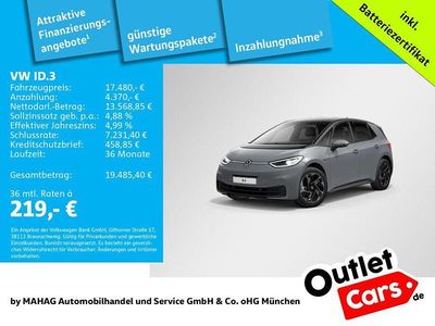 Grau Gebraucht 2021 VW ID.3 Pro Kleinwagen | 17.480 € (Fairer Preis)