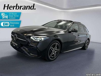 Gebraucht Mercedes C300e AMG line 313 PS (230 kW) 2023 Metalliclack obsidianschwarz Kombi