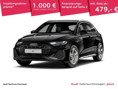 Brugt Audi A3 S-Line 204 HK (150 kW) 2025 Sort Sedan