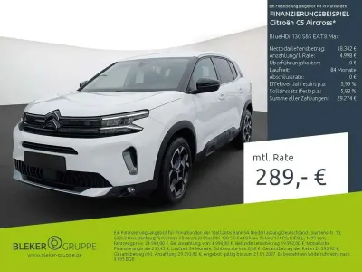 Gebraucht Citroën C5 Aircross 131 PS (96 kW) 2023 Lack weiss banquise/typ aussenverkleidung spiegel flach standard SUV