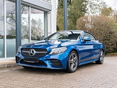 Gebraucht Mercedes C220 AMG line 194 PS (142 kW) 2022 Blau Cabrio
