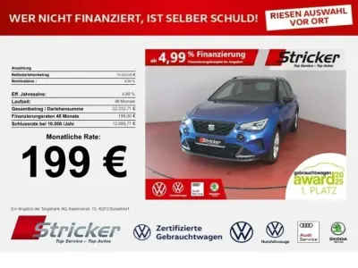 Brugt Seat Arona FR 116 HK (85 kW) 2025 Blå SUV