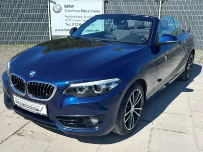 Gebraucht BMW 218 Sport Line 150 PS (110 kW) 2019 Blau Cabrio