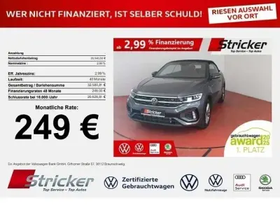 Gebraucht VW T-Roc Cabriolet R-line 150 PS (110 kW) 2025 Rauchgrau metallic Cabrio