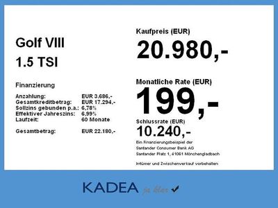 Gebraucht VW Golf VIII 2024 Weiss